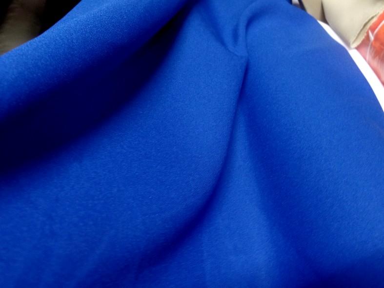Tissu polyester burlington bleu saphir 1 