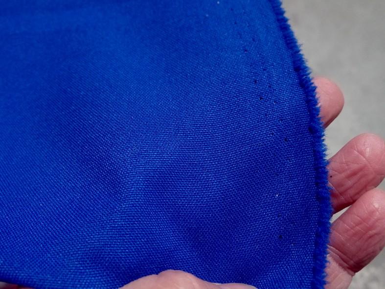 Tissu polyester burlington bleu saphir 3 
