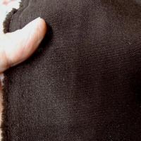 Tissu polyester burlington marron chocolat noir 4 