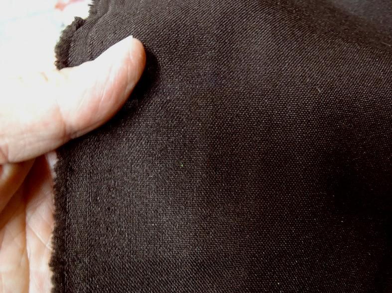 Tissu polyester burlington marron chocolat noir 4