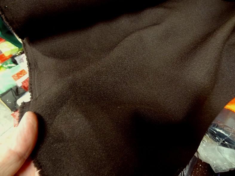 Tissu polyester burlington marron chocolat noir 5