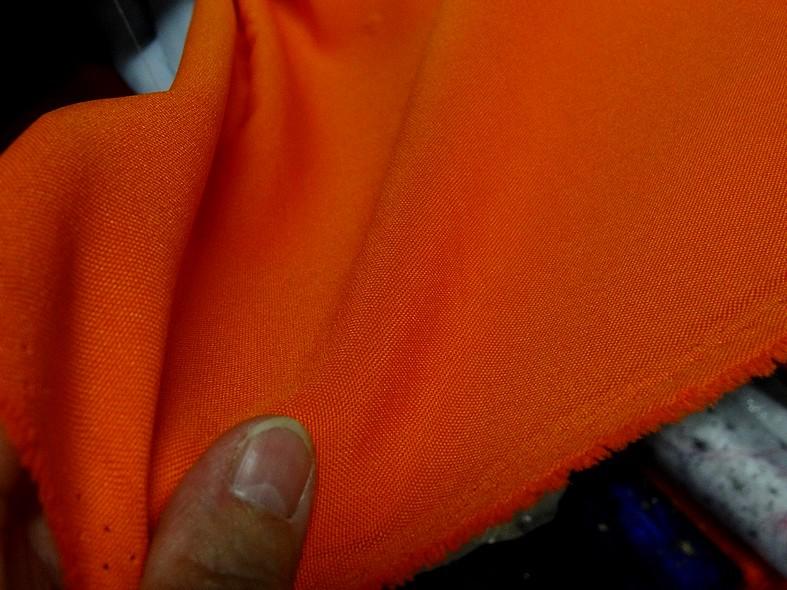 Tissu polyester burlington orange 4