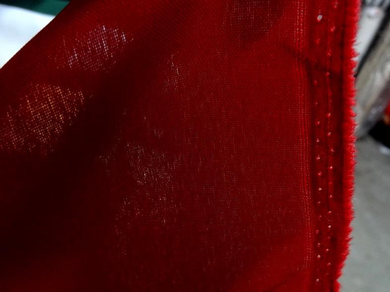 Tissu polyester burlington rouge coquelicot 4 