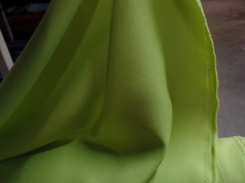 Tissu polyester burlington vert anis 1 