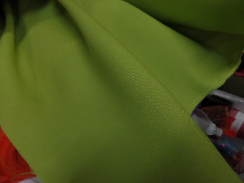 Tissu polyester burlington vert anis 2 