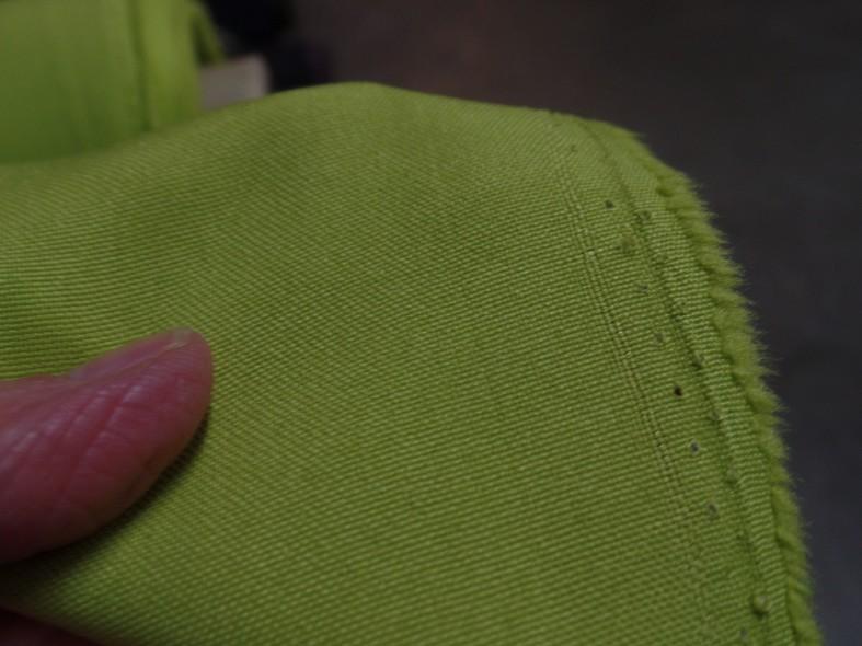 Tissu polyester burlington vert anis 3