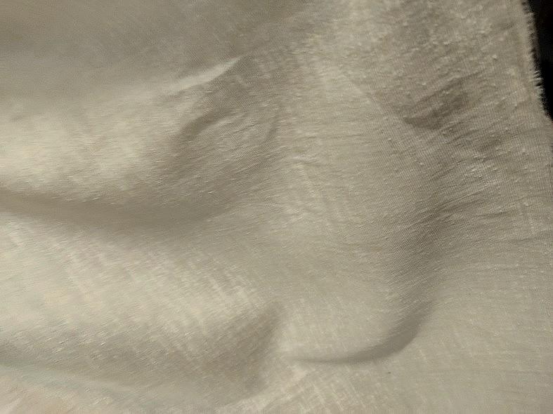 Tissu soie lin viscose teinte ivoire 1