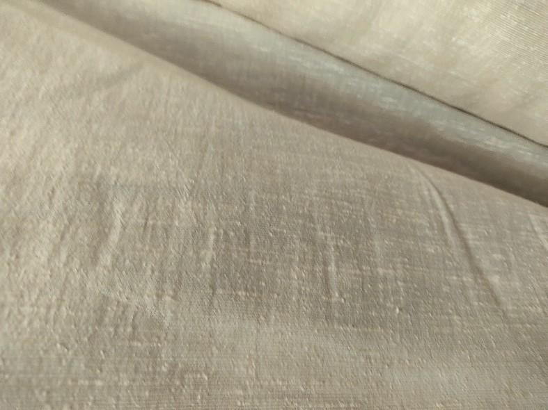 Tissu soie lin viscose teinte ivoire 2