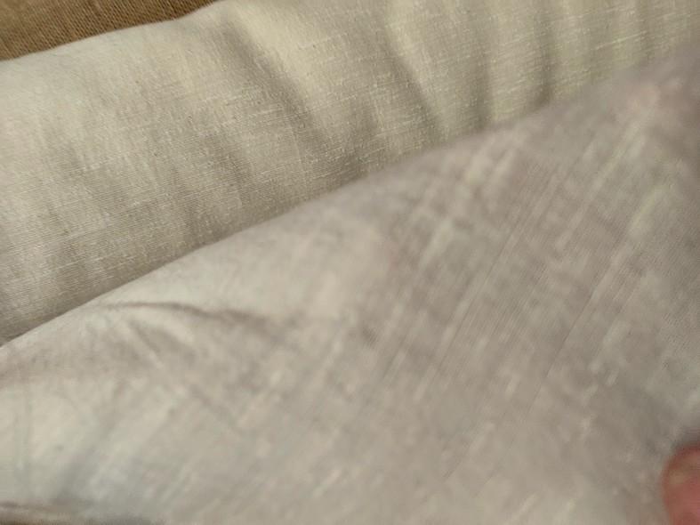 Tissu soie lin viscose teinte ivoire 4
