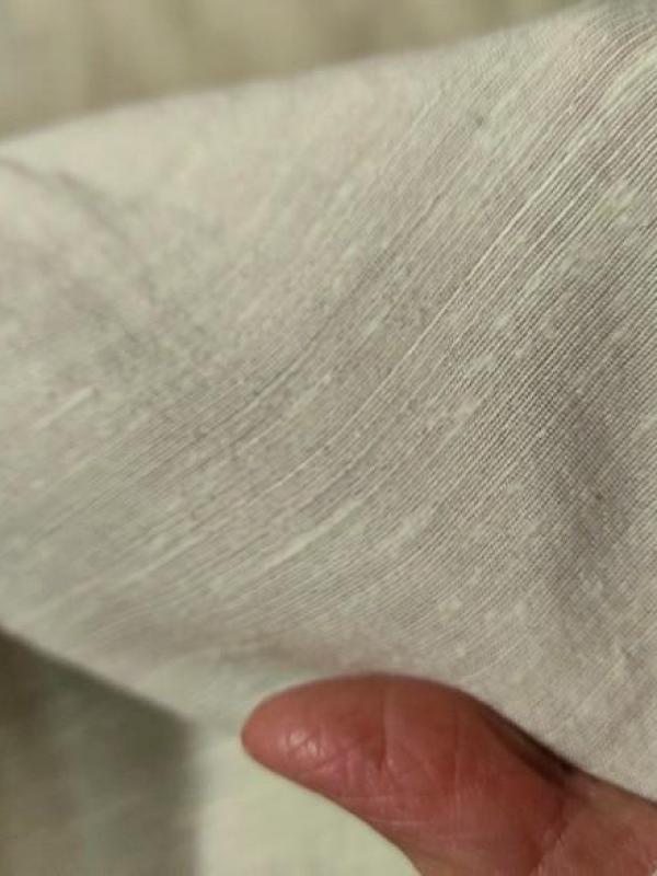 Tissu soie lin viscose teinte ivoire 5 