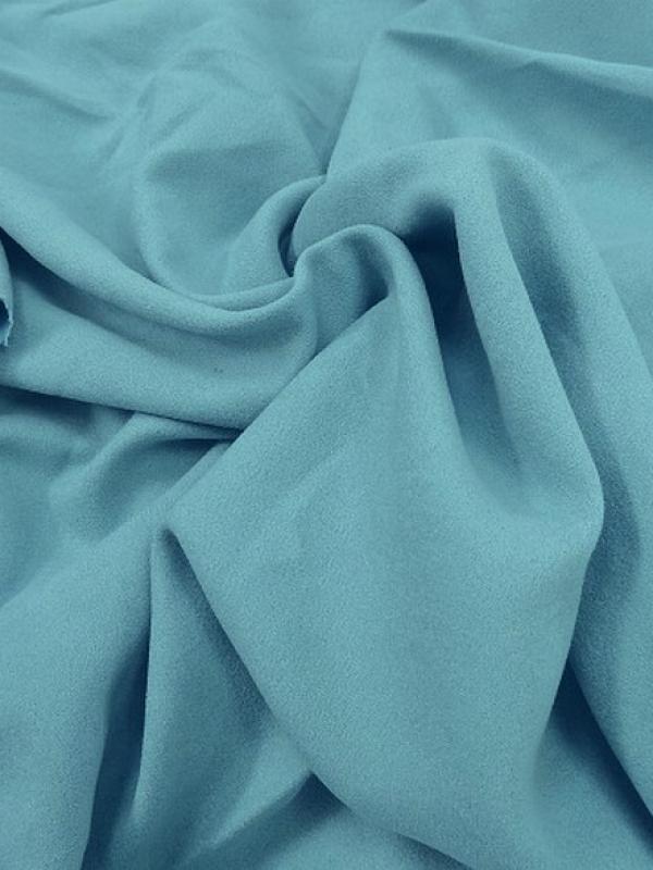 Tissu suedine bleu ciel 1 