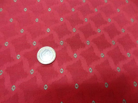 Tissu tapissier cerise jade 4