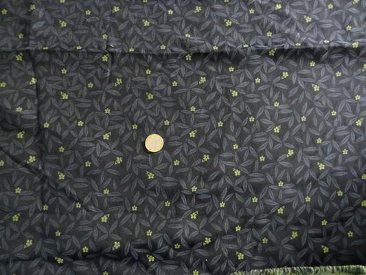 Tissu tapissier damassé bleu nuit et vert jade 1