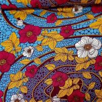 Tissu wax imprime spirale de fleurs pg 2