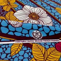 Tissu wax imprime spirale de fleurs pg 3