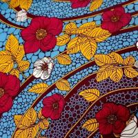Tissu wax imprime spirale de fleurs pg 5