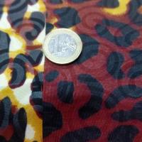 Tissu wax motif leopard