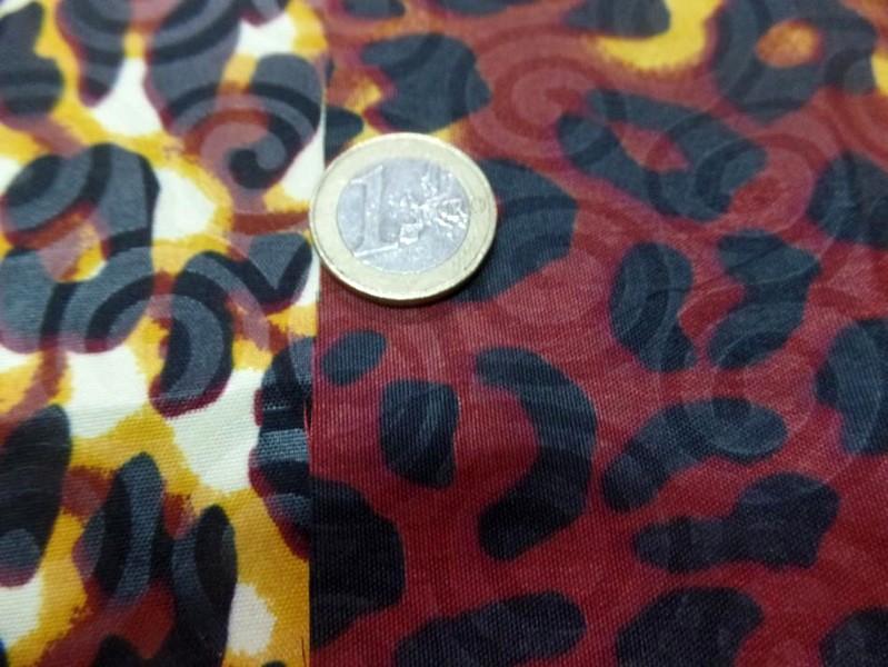 Tissu wax motif leopard