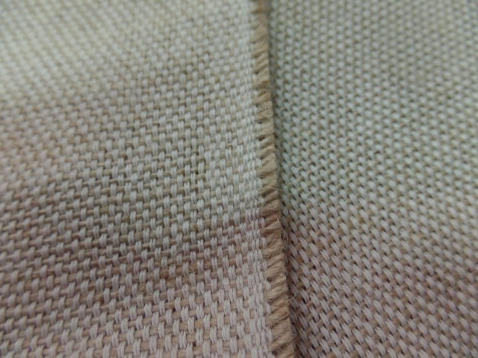 Toile coton et jute teinte ecru chine 1