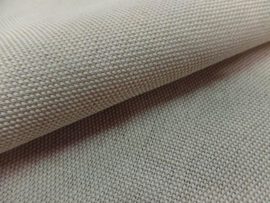Toile coton et jute teinte ecru chine 2