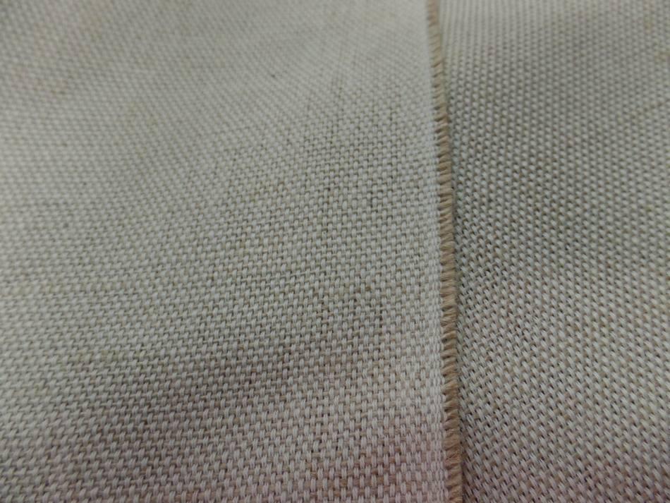 Toile coton et jute teinte ecru chine 3