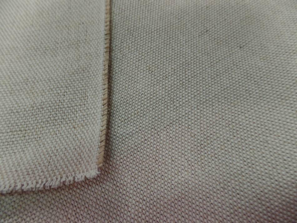 Toile coton et jute teinte ecru chine 5