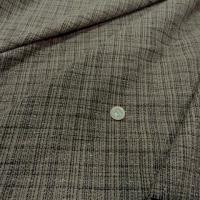 Toile coton faconne beige noir1
