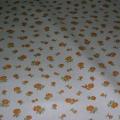 Toile coton imprime fleurs