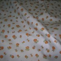 Toile coton imprime fleurs1