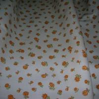 Toile coton imprime fleurs2