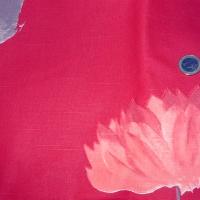 Toile coton imprimée fleur et tige 2