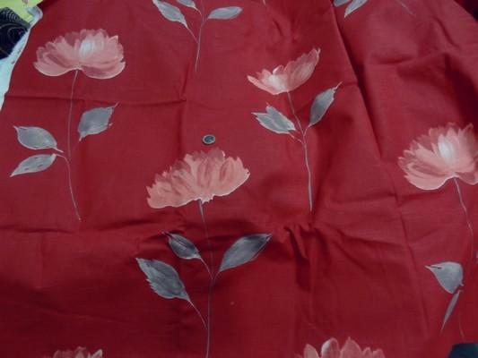 Toile coton imprimée fleur et tige 4