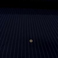 Toile coton lin bleu marine rayure tennis blanche 2