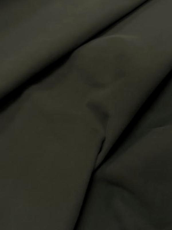 Toile coton lycra kaki gris