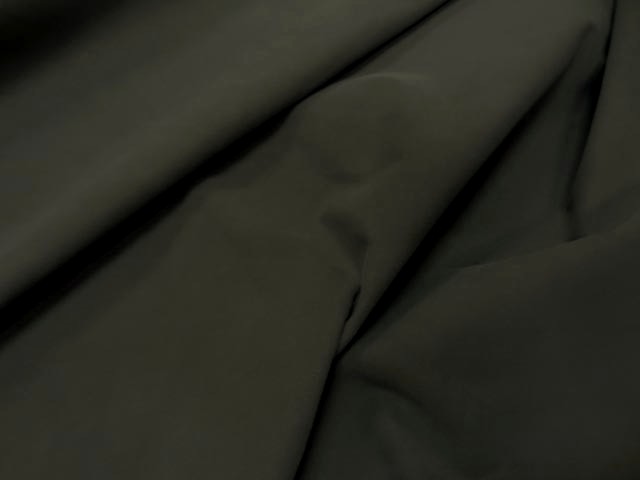 Toile coton lycra kaki gris