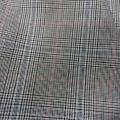 Toile coton prince de galles trame rouge 3 