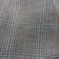 Toile coton prince de galles trame rouge 3 