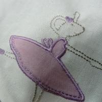 Toile coton souris qui dansent rose orchidee 3 