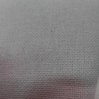 Toile coton tissage natte blanc casse 2