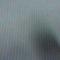 Toile de jean bleu rayee jaune clair 1 