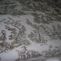 Toile de Jouy motifs marron 3