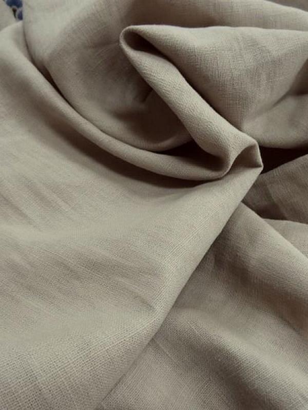 Toile de lin beige clair 2 