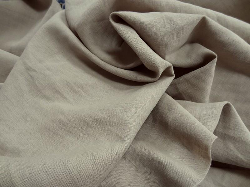 Toile de lin beige clair 2