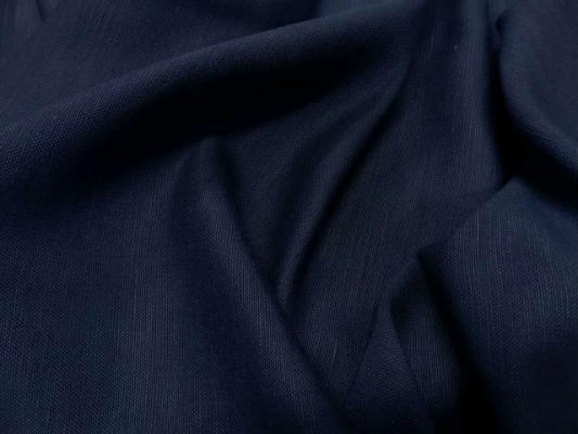 Toile de lin bleu marine 1