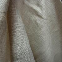 Toile de lin effet doupion teinte ficelle 4 