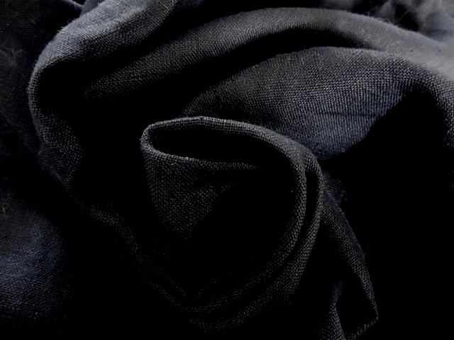 Toile de lin noire 1