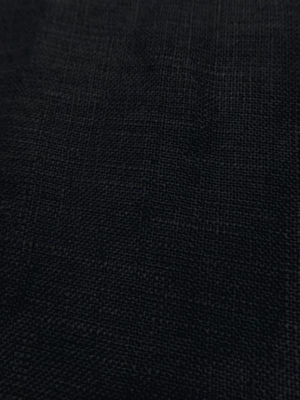 Toile de lin noire 100 lin3