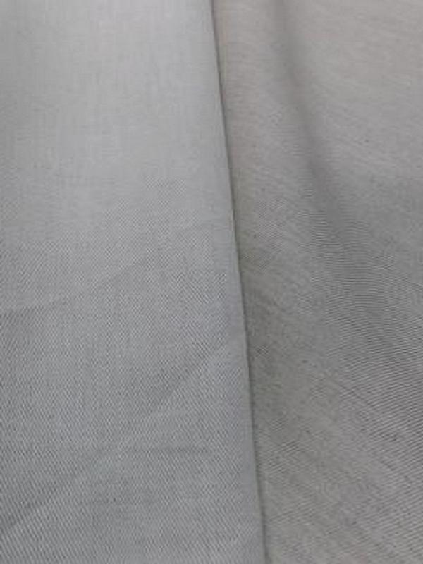Toile de lin sergee blanc casse 1 