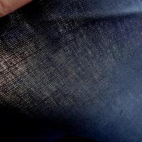 Toile de lin teinte bleu encre 5 