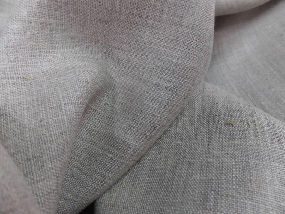 Toile de lin ton beige naturel5
